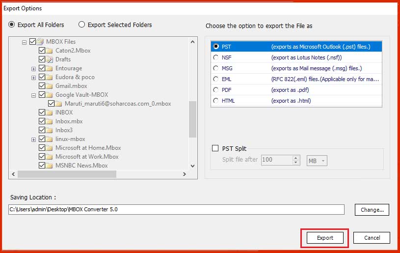 Way to Convert MBOX to PST File - 21