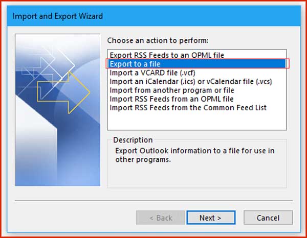 Way to Convert MBOX to PST File - 7