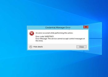 How to fix Credential Manager error 0x80070425 In Windows 10-11